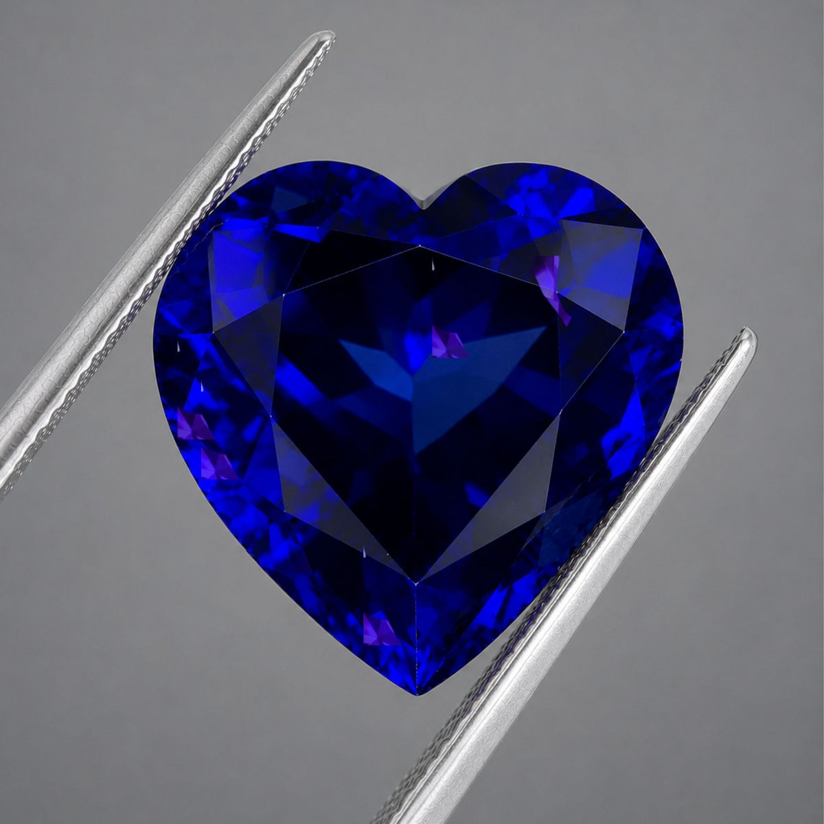 26.70 ct Heart Cut Tanzanite Gemstone – GIA Certified