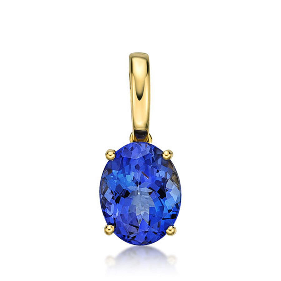 4.50 Ct Premier Oval Tanzanite Pendant