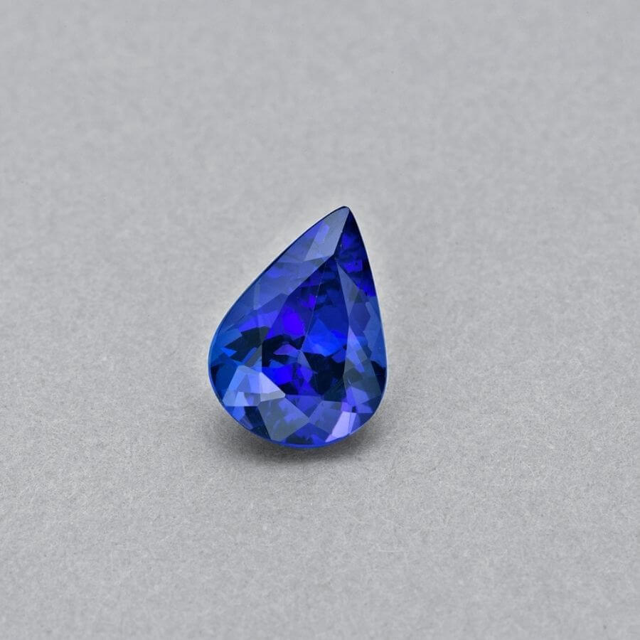 3.22 Carat Pear Cut Tanzanite Gemstone