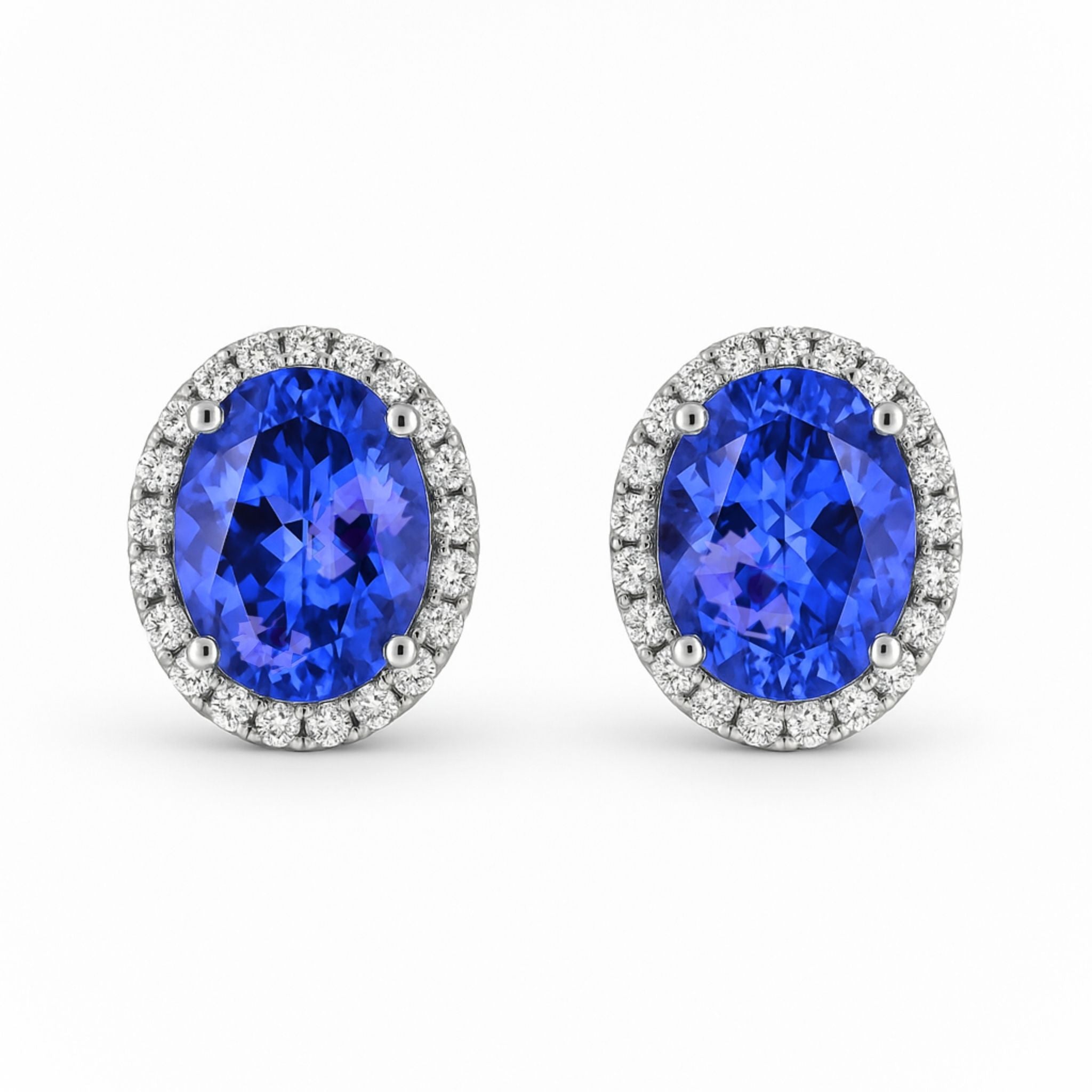 4.01 Ct Tanzanite Earrings