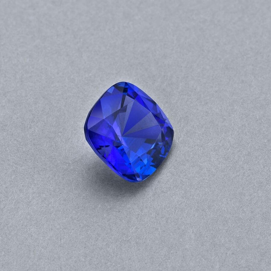 6.20 Carat Cushion Cut Tanzanite Gemstone