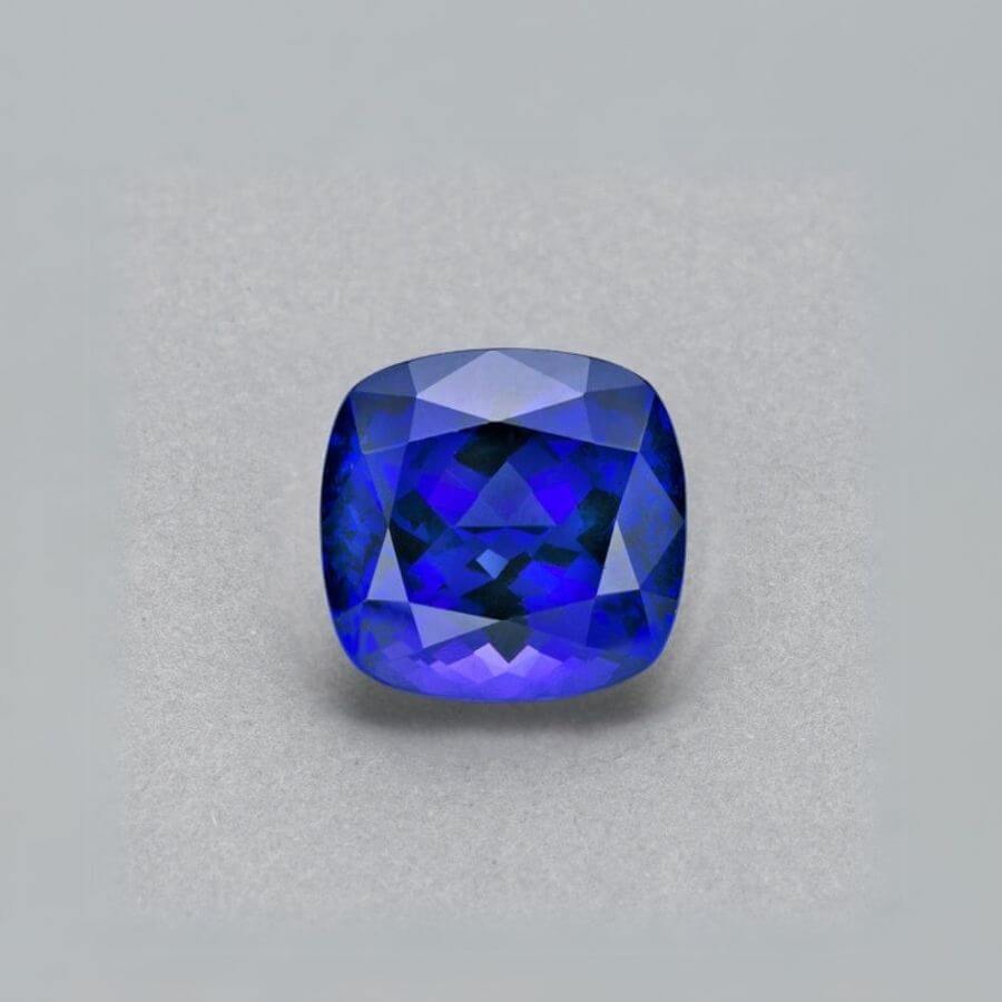 8.10 Carat Cushion Cut Tanzanite Gemstone
