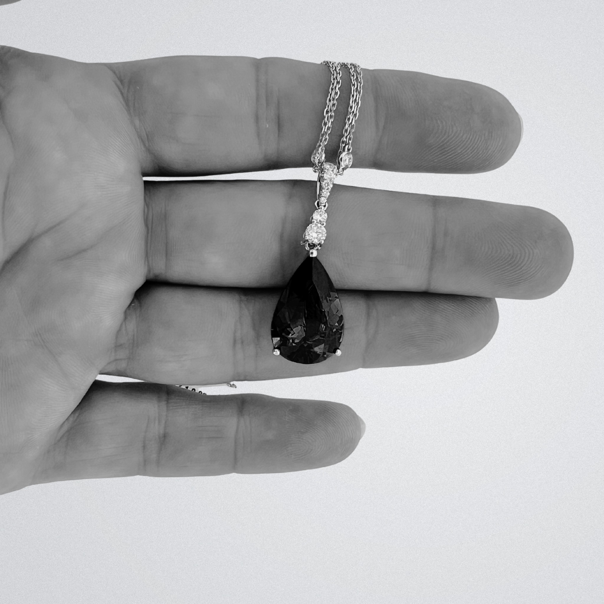 Exceptional Pear Shaped Tanzanite Pendant 8.00 Carats