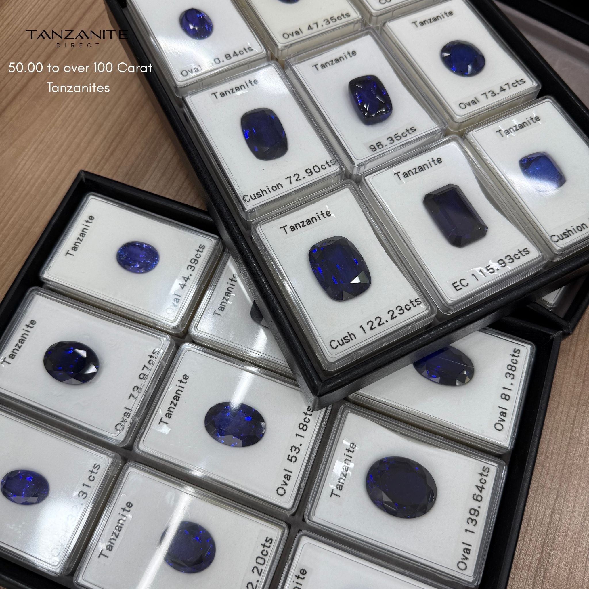 Investment Grade Tanzanite - 50 to 100 Carat Plus Tanzanite Gemstones & Jewellry