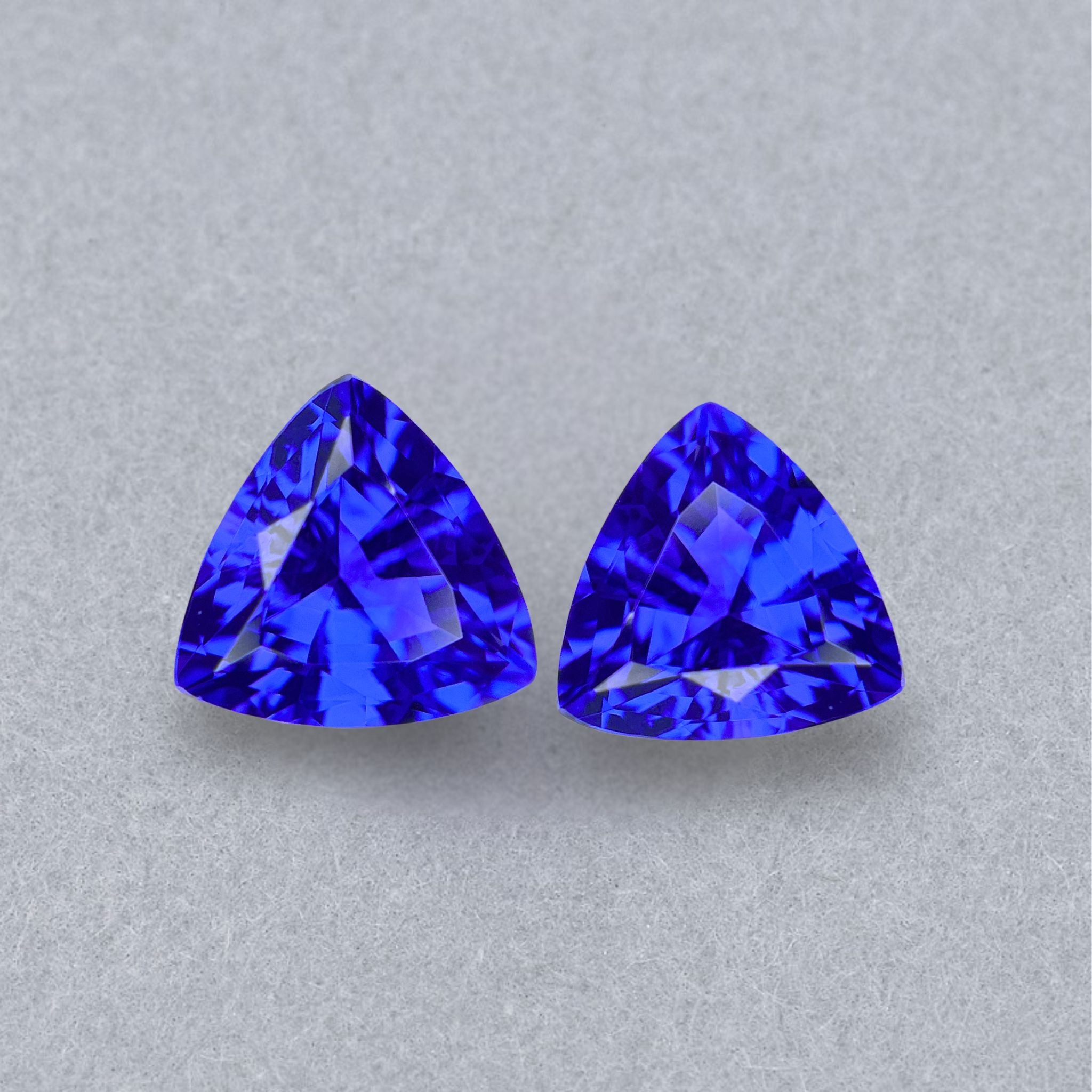 Trillion Cut Tanzanite Matching Pair -  9.64 Carats