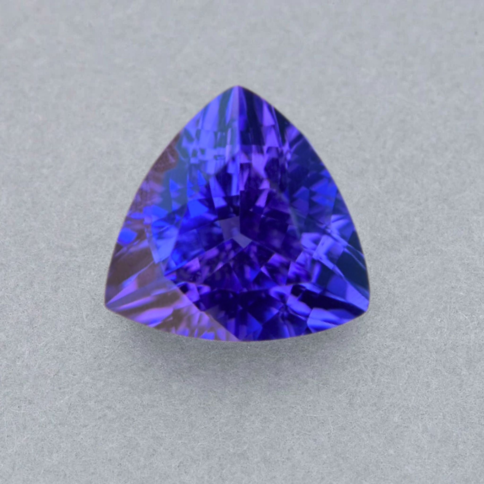 Violet & Blue Tanzanite Trillion Cut  -11 Carats