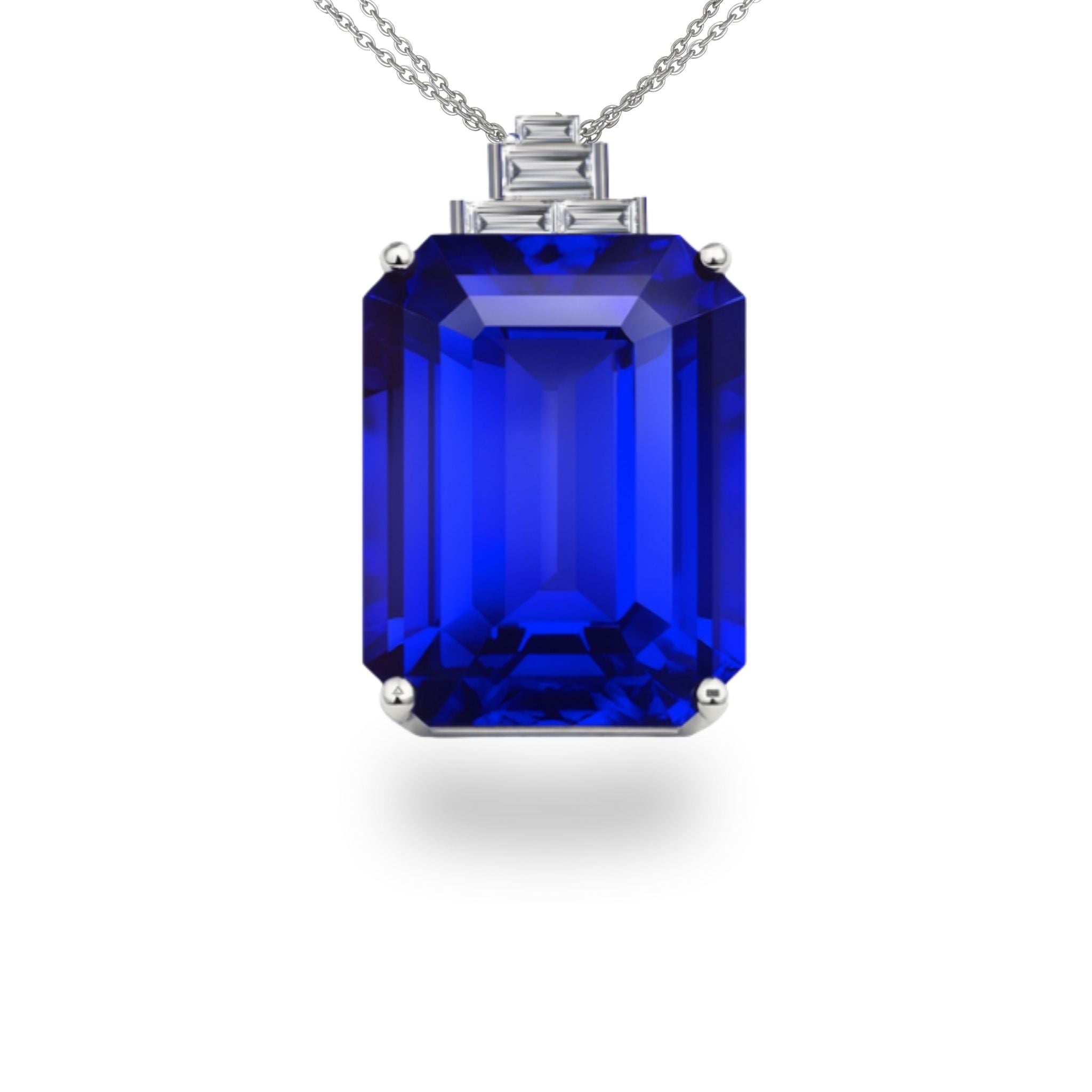 31 Carat Tanzanite Pendant - Emerald Cut